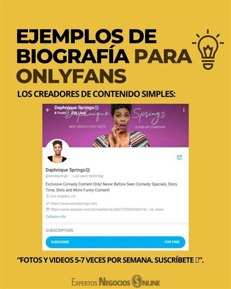 que poner en bio de onlyfans|10 ideas de biografías de Onlyfans que convierten